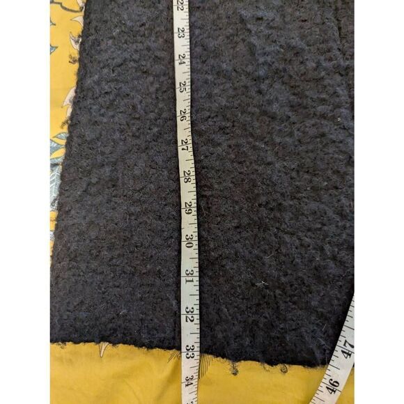 Vintage Toy G Women’s U.S. 8 Black Wool Blend Overcoat Jacket Collared - Picture 9 of 10